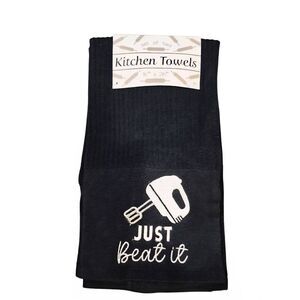 At Home, "Just Beat It" Set of 2 Kitchen Towels